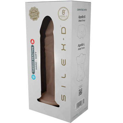 SILEXD - MODÈLE DE PÉNIS RÉALISTE 8 SILICONE LIQUIDE 20,6 CM - 7eme ciel