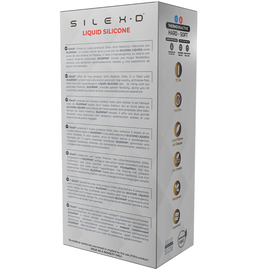 SILEXD - MODÈLE DE PÉNIS RÉALISTE 8 SILICONE LIQUIDE 20,6 CM - 7eme ciel