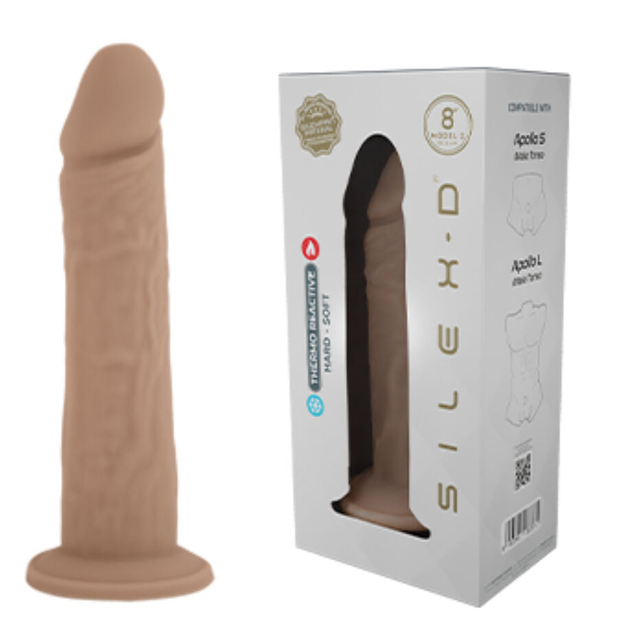 SILEXD - MODÈLE DE PÉNIS RÉALISTE 8 SILICONE LIQUIDE 20,6 CM - 7eme ciel