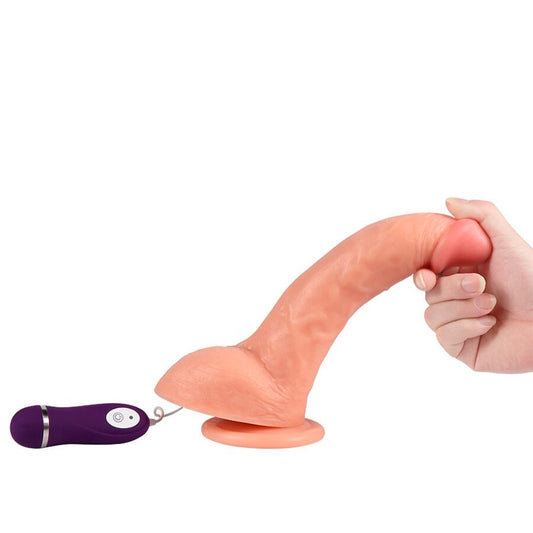 SHEQU - BEAST DILDO VIBRANT AVEC TÉLÉCOMMANDE 24,5 CM - 7eme ciel