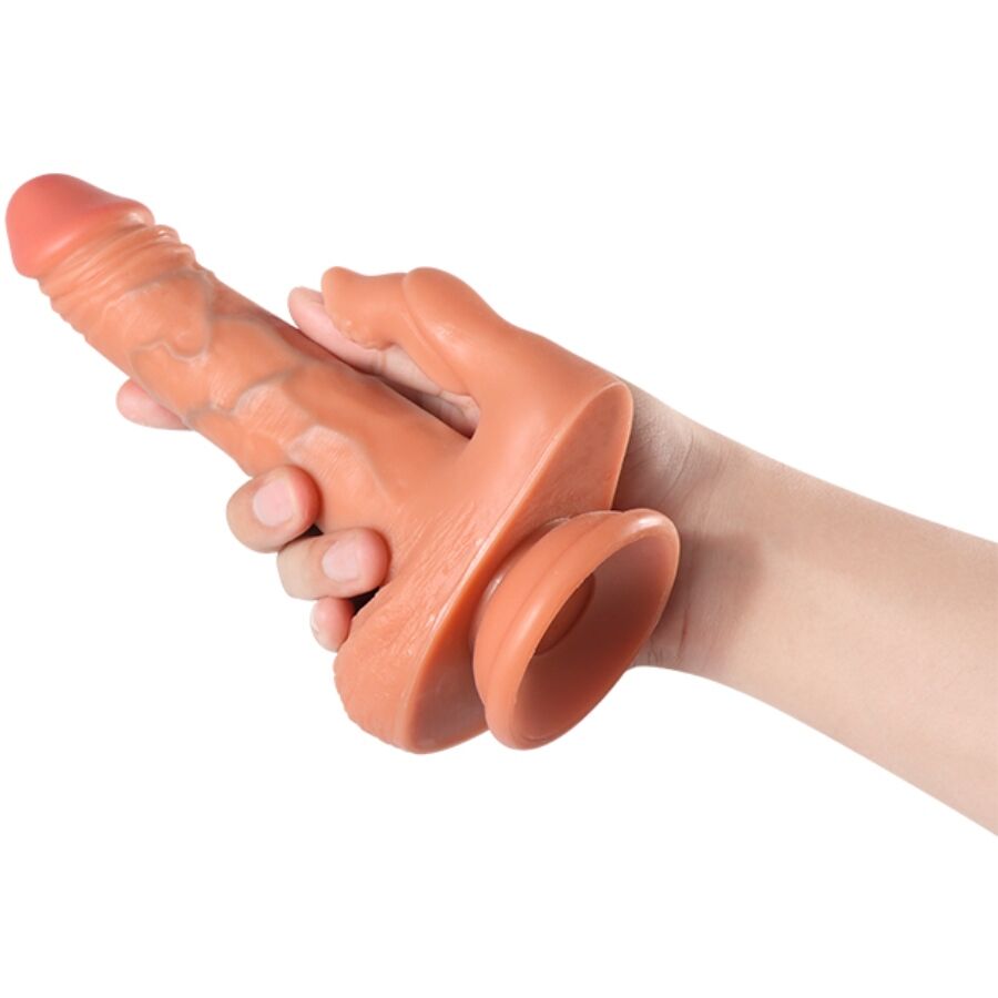 SHEQU - JULIAN DILDO ET STIMULATEUR DE CLITORIS AVEC VIBRATION ET TÉLÉCOMMANDE 16 CM - 7eme ciel