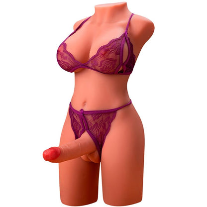 XISE - MIAH LADY BOY TORSE FÉMININ AVEC GODE AVEC VIBRATION ET POUSSÉE 55 CM - 7eme ciel
