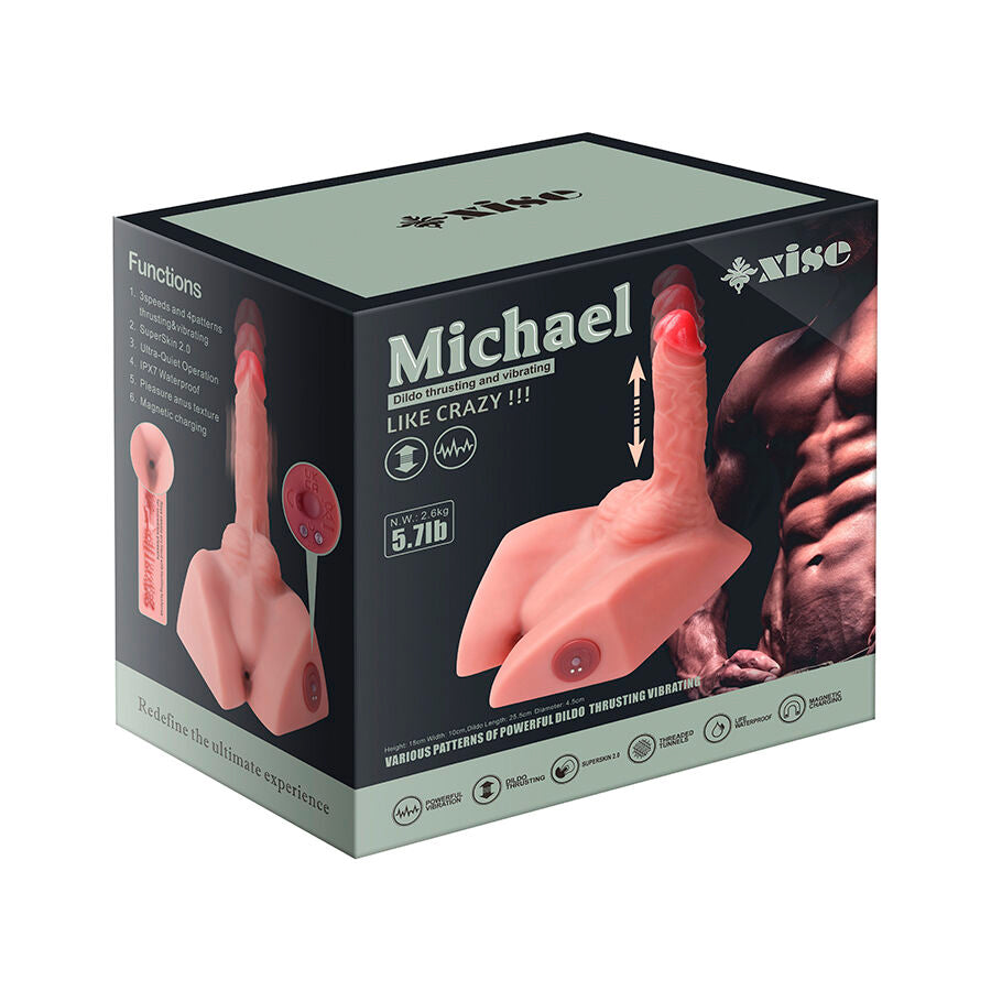 XISE - MICHAEL GODE RÉALISTE ET MASTURBATEUR ANUS AVEC POUSSÉE 15 CM - 7eme ciel