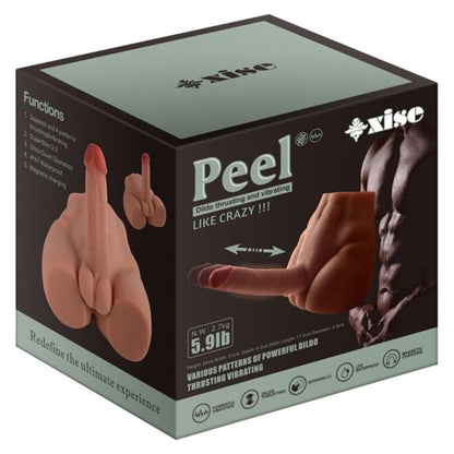 XISE - PEEL DILDO ASS GODE RÉALISTE MASTURBATEUR POSITION FRONTALE AVEC POUSSÉE 17,5 CM