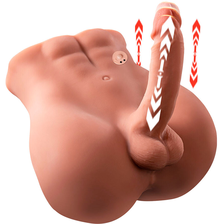 XISE - BERTLETT DILDO ASS GODE RÉALISTE ET MASTURBATEUR ANUS POSITION FRONTALE AVEC POUSSÉE 18 CM