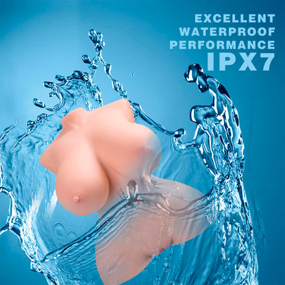 XISE - PETIT TORSE RÉALISTE À POUSSÉE AVEC VIBRATIONS FÉMININES 40 CM