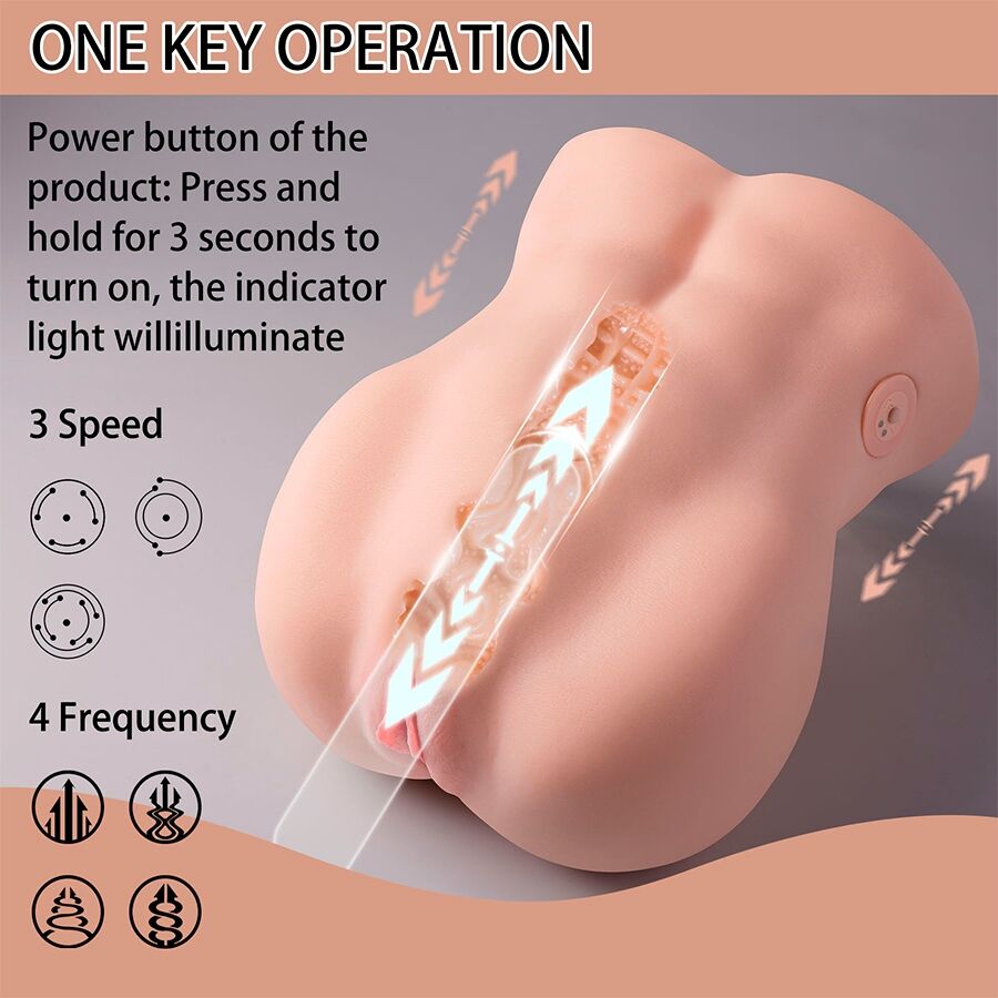 XISE - LYDIA MASTURBATEUR VAGIN FÉMININ AVEC POUSSÉE 25 CM - 7eme ciel