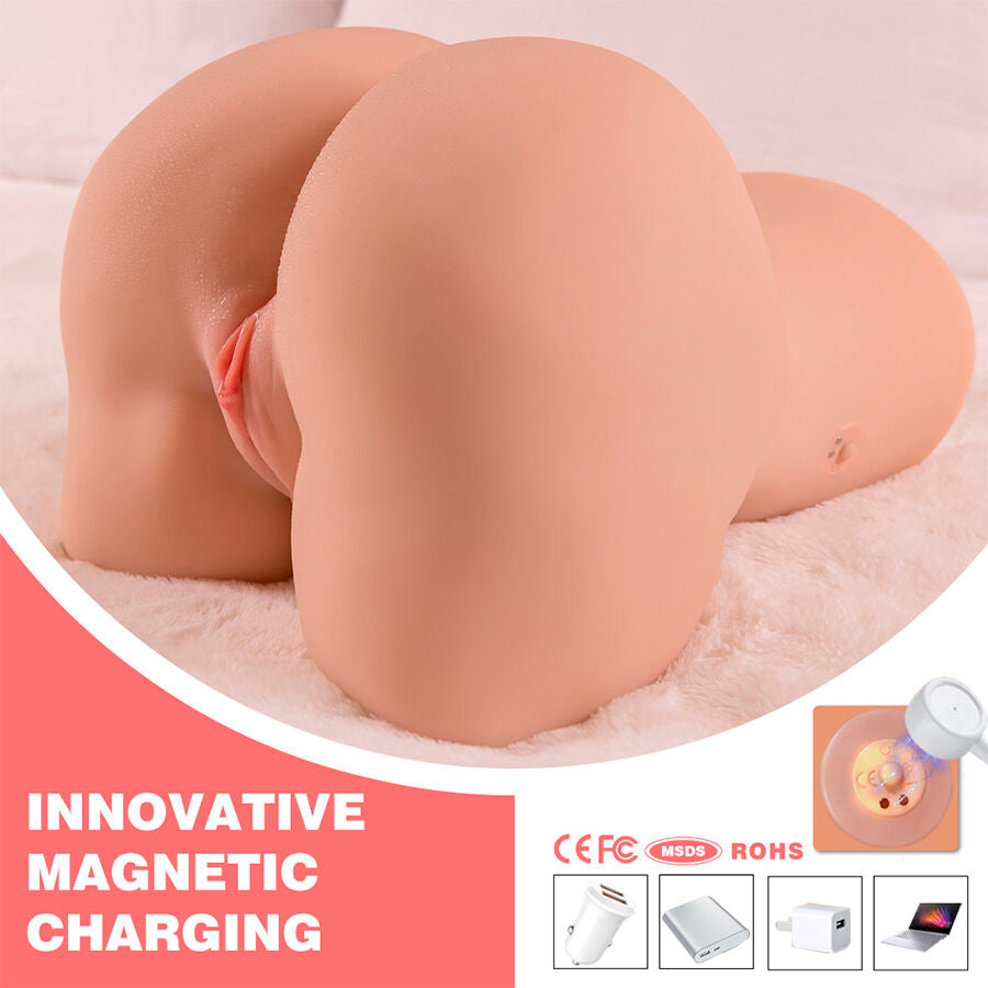 XISE - DANAE - Masturbateur vaginal réaliste avec vibrations multi-positions - 7eme ciel