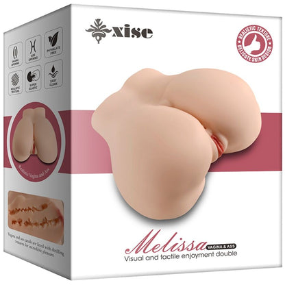 XISE - MASTURBATEUR RÉALISTE MULTI-POSITIONS VAGIN ET ANUS MELISSA