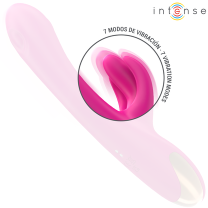 INTENSE - BRITNEY VIBRATEUR LAPIN MULTIFONCTION 23 CM ROSE - 7eme ciel