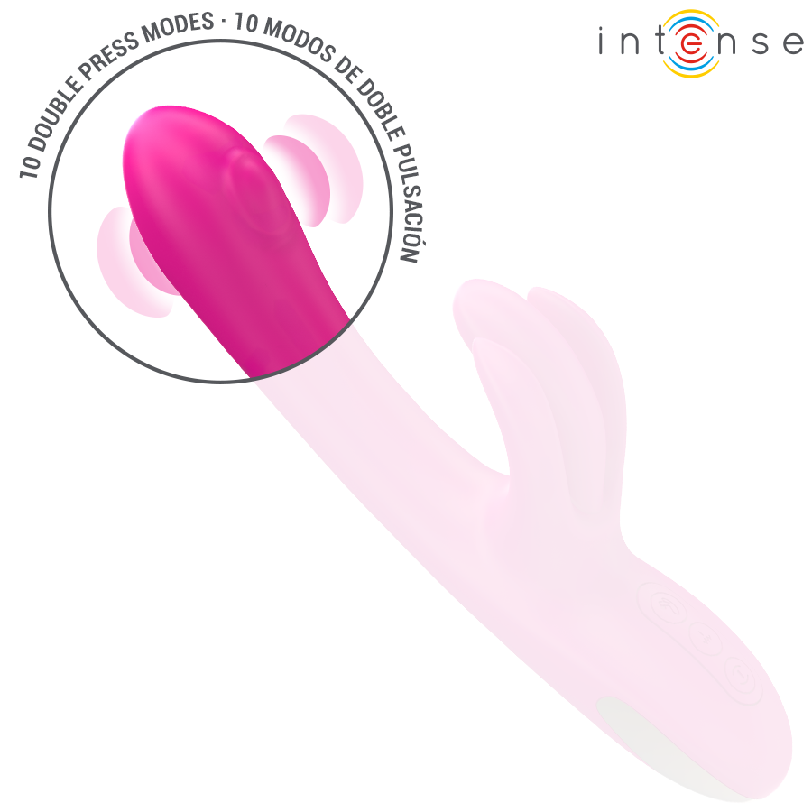 INTENSE - BRITNEY VIBRATEUR LAPIN MULTIFONCTION 23 CM ROSE - 7eme ciel