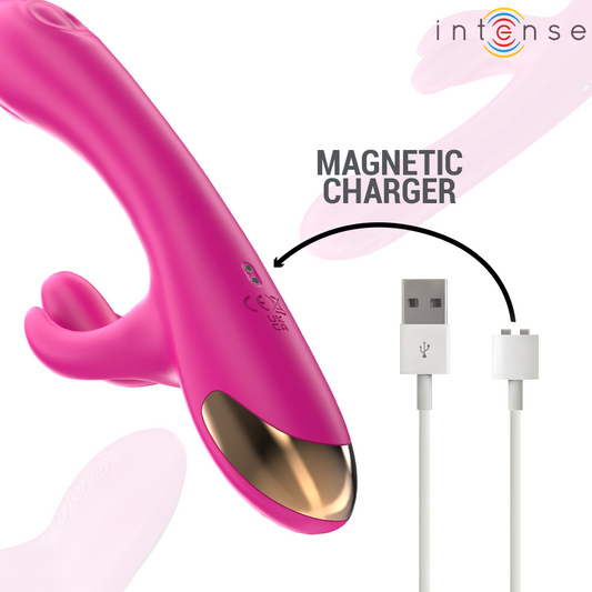 INTENSE - BRITNEY VIBRATEUR LAPIN MULTIFONCTION 23 CM ROSE - 7eme ciel