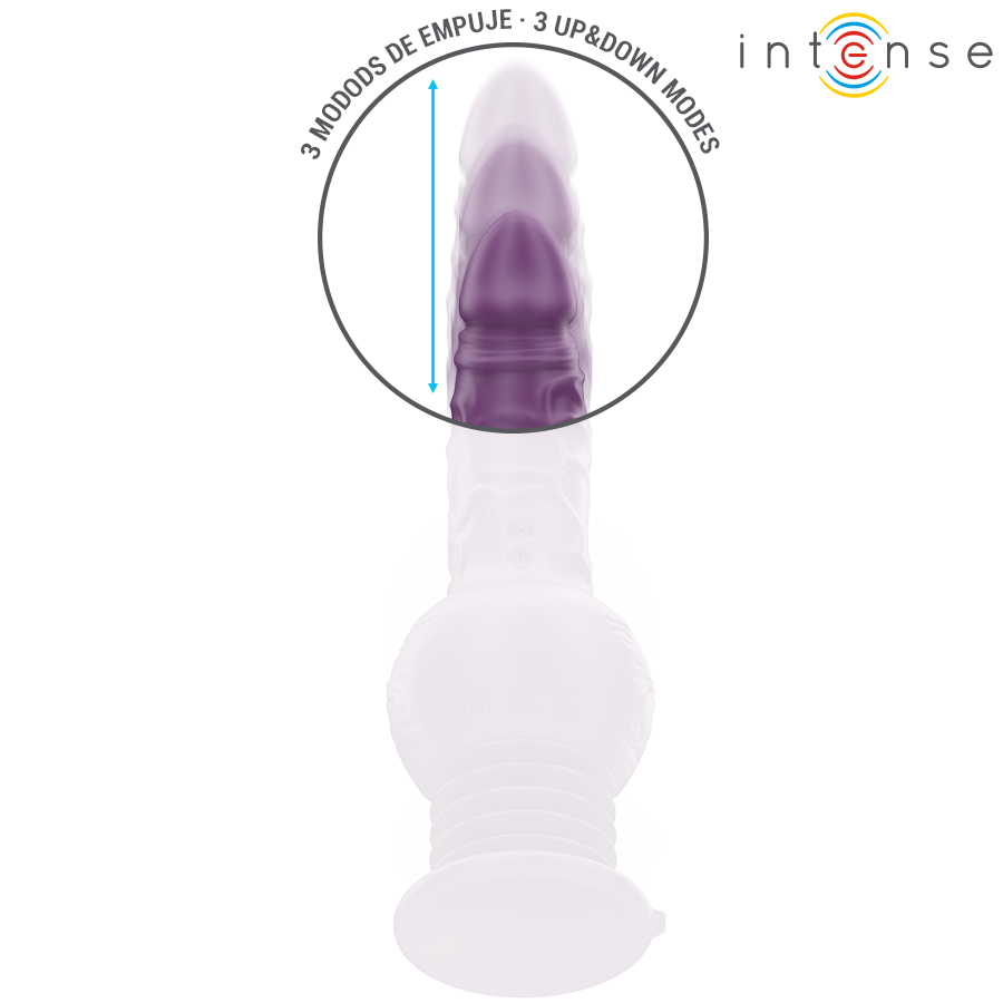 INTENSE - VIBRATEUR MULTIFONCTION TATUM AVEC VIBRATION DE HAUT EN BAS 24 CM VIOLET - 7eme ciel