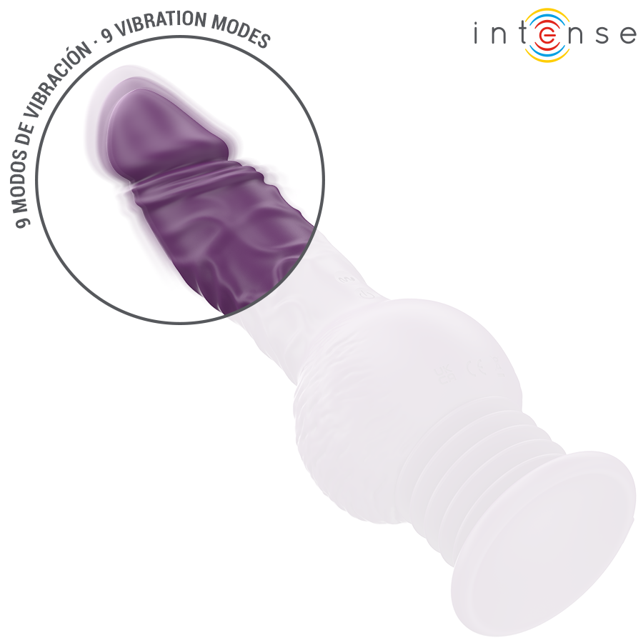 INTENSE - VIBRATEUR MULTIFONCTION TATUM AVEC VIBRATION DE HAUT EN BAS 24 CM VIOLET - 7eme ciel