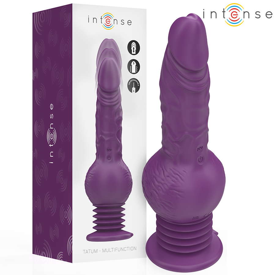 INTENSE - VIBRATEUR MULTIFONCTION TATUM AVEC VIBRATION DE HAUT EN BAS 24 CM VIOLET - 7eme ciel