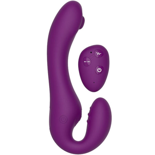 XOCOON - VIBRATEUR SANS STRAPLESS 2 EN 1 AVEC TÉLÉCOMMANDE VIOLET