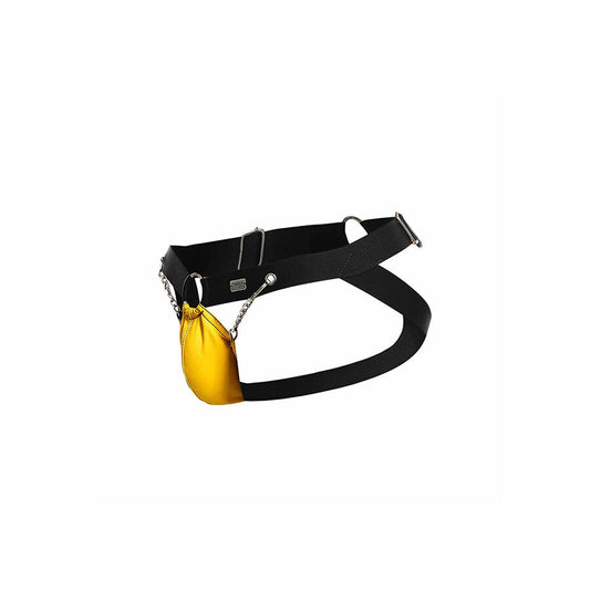 MOB - JOCKSTRAP JAUNE DNGEON AVEC CHAÎNES TAILLE UNIQUE