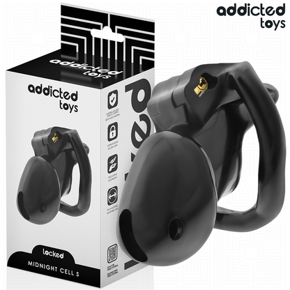 ADDICTED TOYS LOCKED - CAGE À PÉNIS MINDNIGHT CELL TAILLE S 4.8 CM