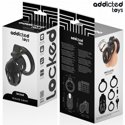 ADDICTED TOYS LOCKED - À PÉNIS CRYPTÉE VERROUILLÉE ET SCELLÉE 8 CM - 7eme ciel