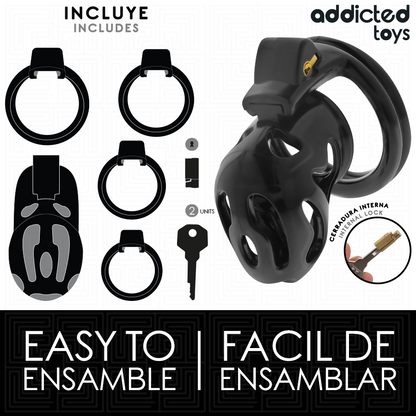 ADDICTED TOYS LOCKED - À PÉNIS CRYPTÉE VERROUILLÉE ET SCELLÉE 8 CM - 7eme ciel