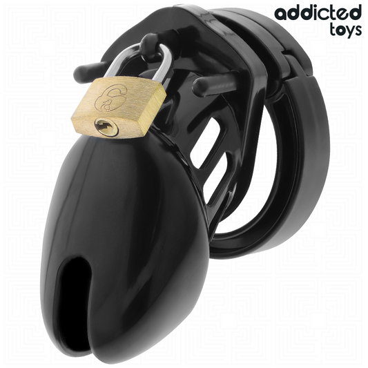 ADDICTED TOYS LOCKED - CAGE À PÉNIS OBSIDIAN HOLD TAILLE S - 7eme ciel