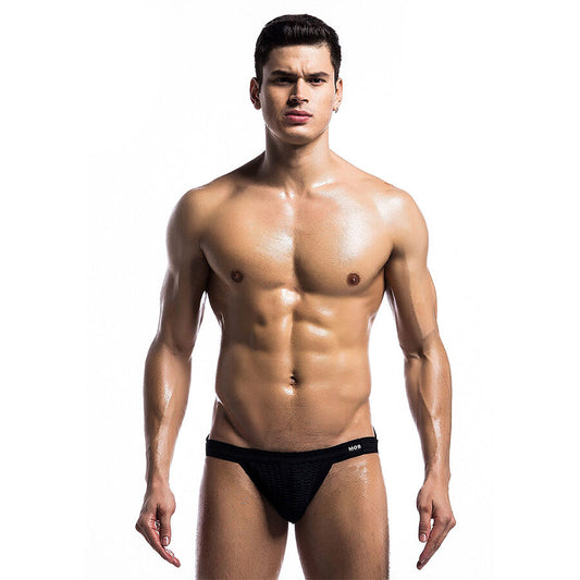 MOB - MAILLOT DE BAIN FETISH JOCKSTRAP NOIR TAILLE L