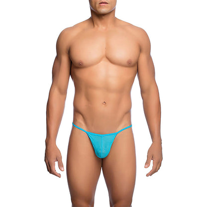 MOB - STRING TRANSPARENT EN T AQUA TAILLE L/XL