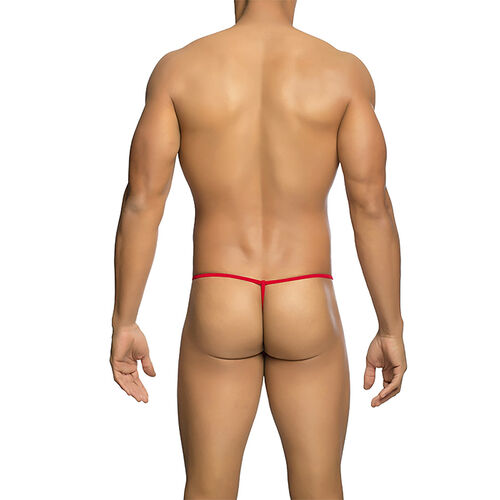 MOB - STRING EN T ROUGE TRANSPARENT TAILLE L/XL