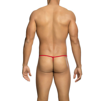 MOB - STRING EN T ROUGE TRANSPARENT TAILLE L/XL