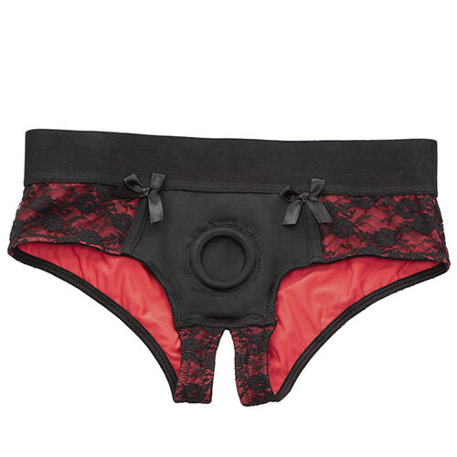 CALEXOTICS - SCANDAL ENSEMBLE CULOTTE ROUGE AVEC GODE TAILLE S/M
