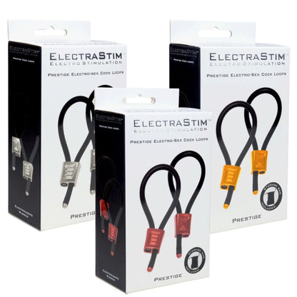 ELECTRASTIM - PRESTIGE ELECTRA LOOPS ANNEAUX PÉNIENS RÉGLABLES ROUGES