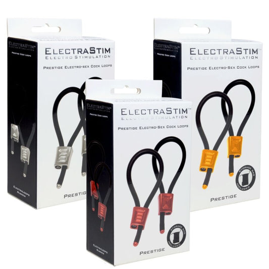 ELECTRASTIM - PRESTIGE ELECTRA LOOPS ANNEAUX PÉNIENS RÉGLABLES ROUGES - 7eme ciel