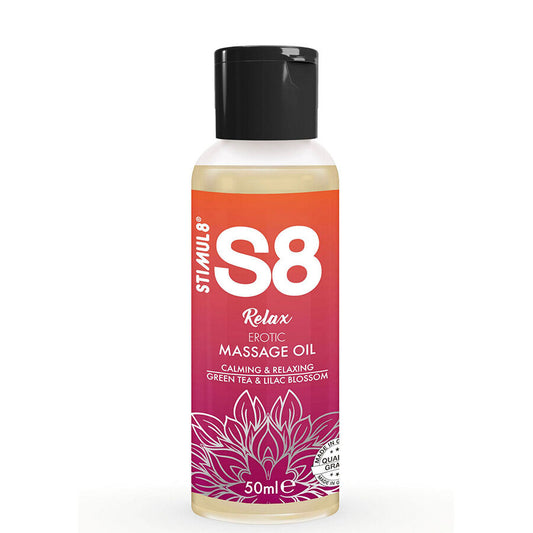 STIMUL8 - S8 RELAX HUILE DE MASSAGE ÉROTIQUE THÉ VERT 50 ML