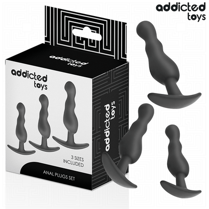 ADDICTED TOYS - LOT DE 3 PLUG ANAL MODÈLE 1