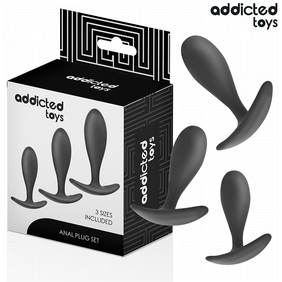 ADDICTED TOYS - LOT DE 3 PLUG ANAL MODÈLE 2