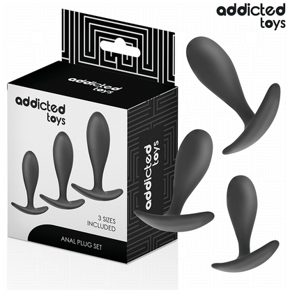 ADDICTED TOYS - LOT DE 3 PLUG ANAL MODÈLE 2