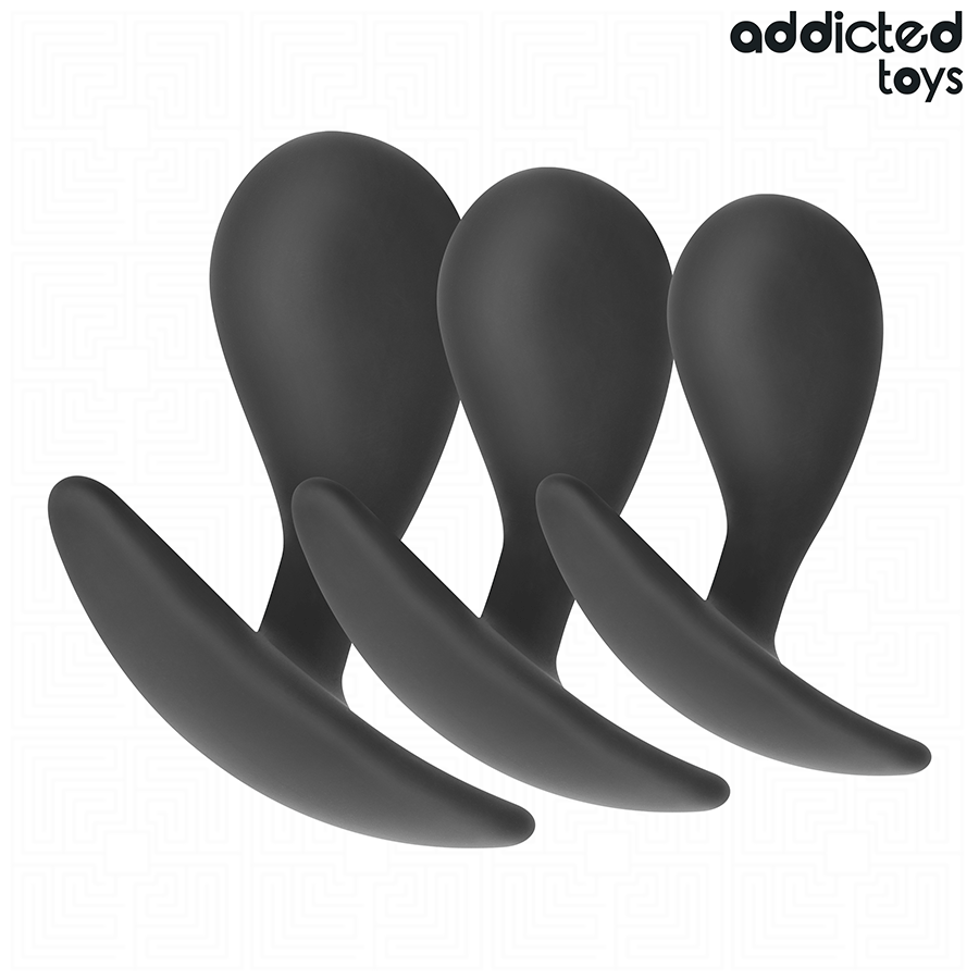 ADDICTED TOYS - LOT DE 3 PLUG ANAL MODÈLE 3