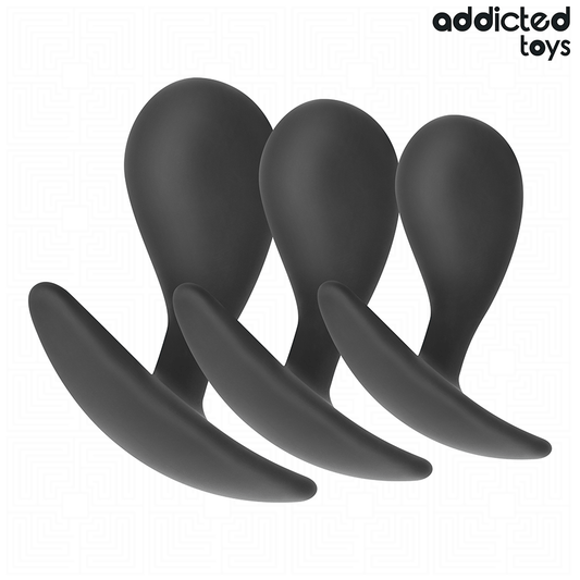 ADDICTED TOYS - LOT DE 3 PLUG ANAL MODÈLE 3 - 7eme ciel
