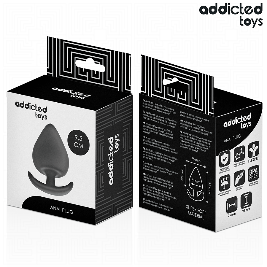 ADDICTED TOYS - PLUG ANAL TAILLE XL 9.5 CM - 7eme ciel