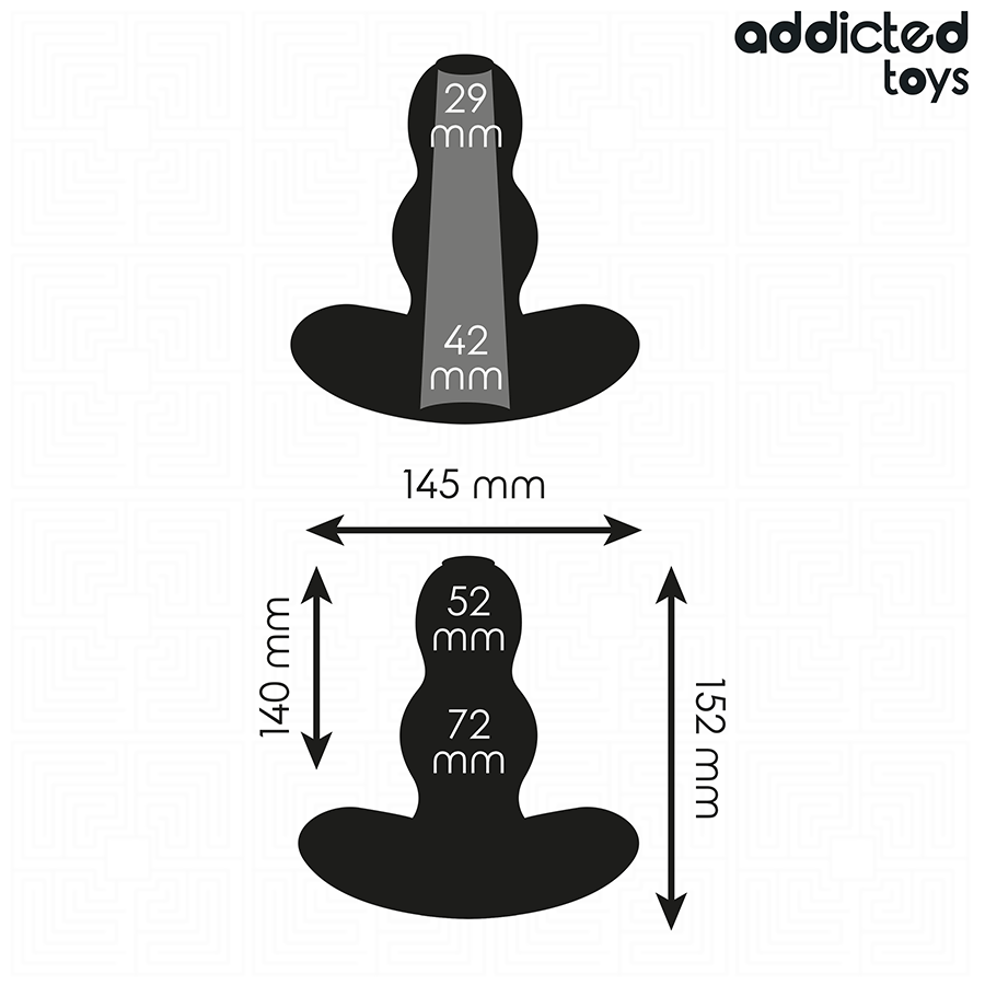 ADDICTED TOYS - PLUG ANAL CREUX TAILLE XXL 15,2 CM - 7eme ciel
