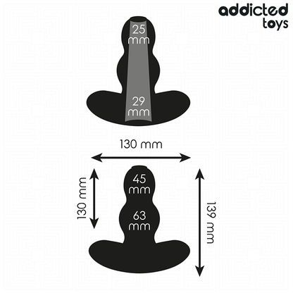 ADDICTED TOYS - PLUG ANAL CREUX TAILLE XL 13,9 CM