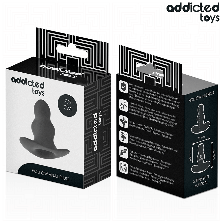 ADDICTED TOYS - PLUG ANAL CREUX TAILLE S 7,3 CM - 7eme ciel