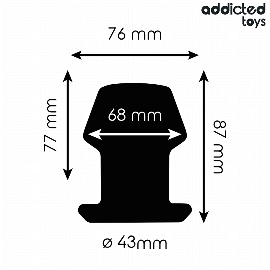 ADDICTED TOYS - PLUG ANAL CREUX EXTRÊME TAILLE M 8,7 CM - 7eme ciel