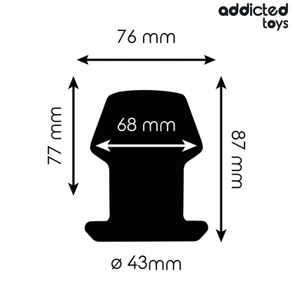 ADDICTED TOYS - PLUG ANAL CREUX EXTRÊME TAILLE M 8,7 CM - 7eme ciel