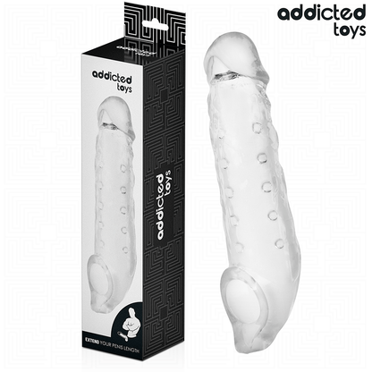 ADDICTED TOYS - EXTENSION DE PÉNIS TRANSPARENTE TAILLE S 23 CM