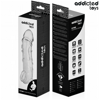 ADDICTED TOYS - EXTENSION DE PÉNIS TRANSPARENTE 27 CM - 7eme ciel