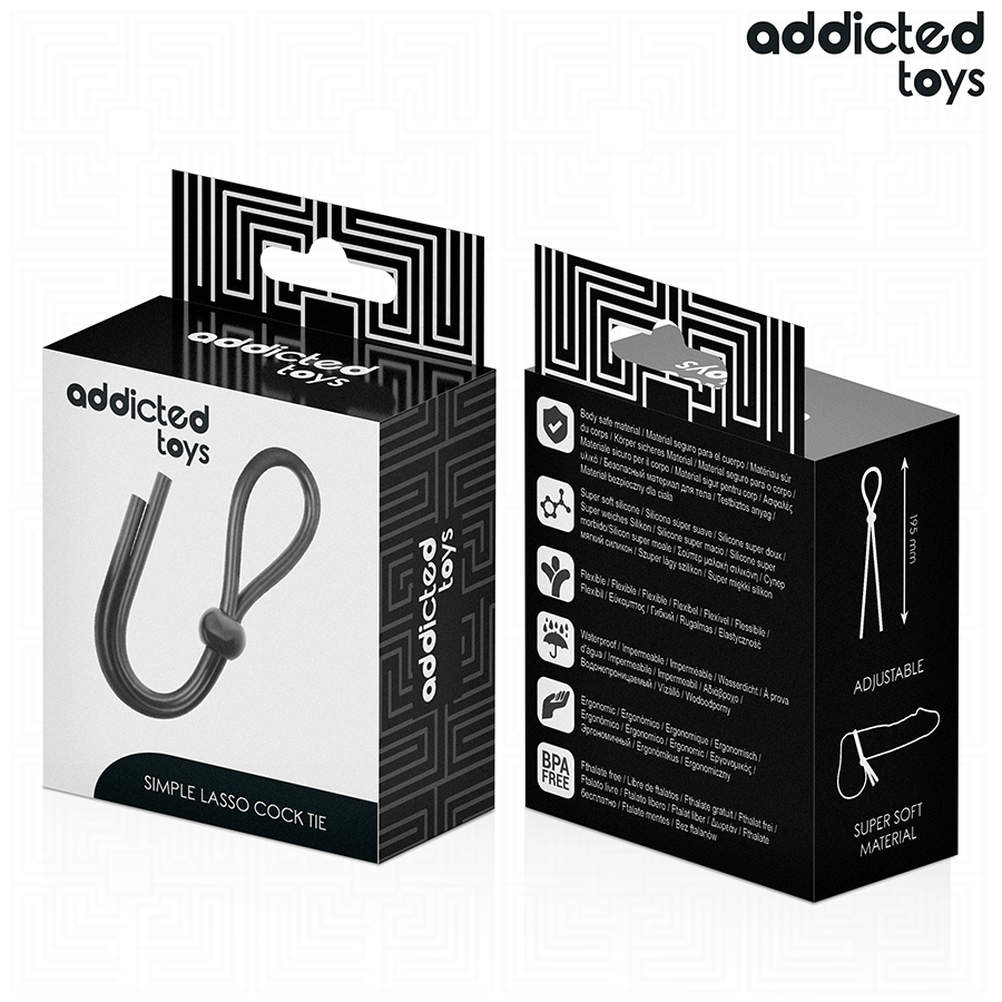 ADDICTED TOYS - CORDE EN SILICONE POUR LE PÉNIS À BOUCLE UNIQUE - 7eme ciel