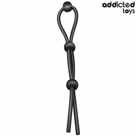 ADDICTED TOYS - CORDE EN SILICONE POUR LE PÉNIS À TRIPLE BOUCLE - 7eme ciel