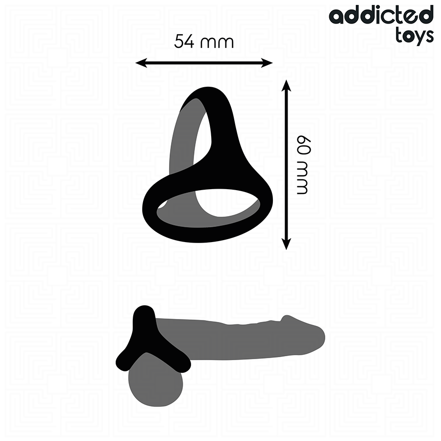 ADDICTED TOYS - ANNEAU PÉNIS TRIPLE ÉPAIS - 7eme ciel