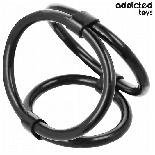 ADDICTED TOYS - ANNEAU PÉNIS TRIPLE - 7eme ciel